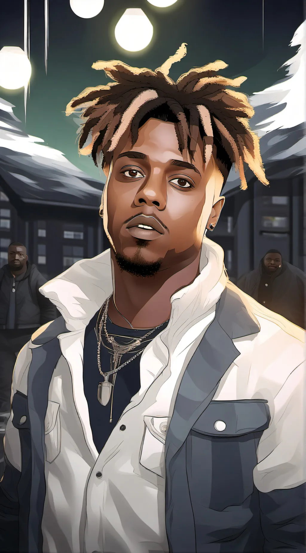 ai character: Juice WRLD  background
