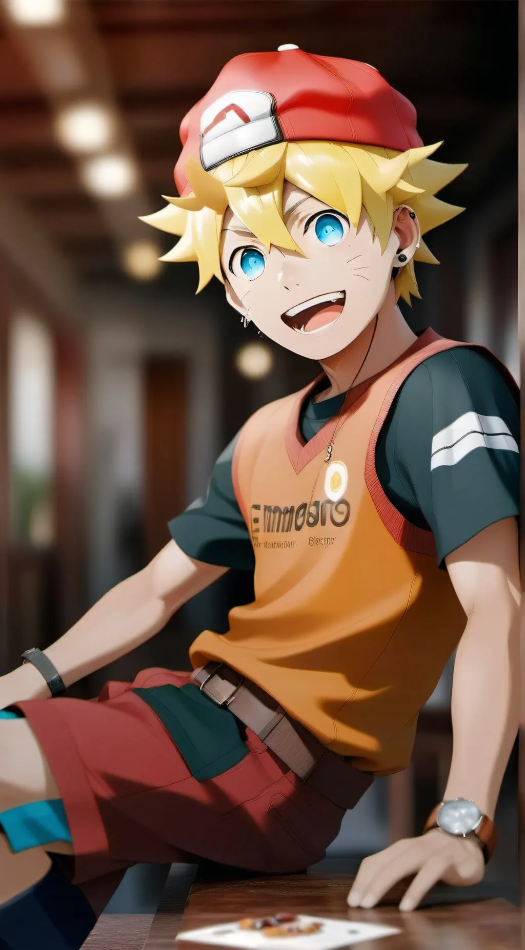 ai character: Boruto World background