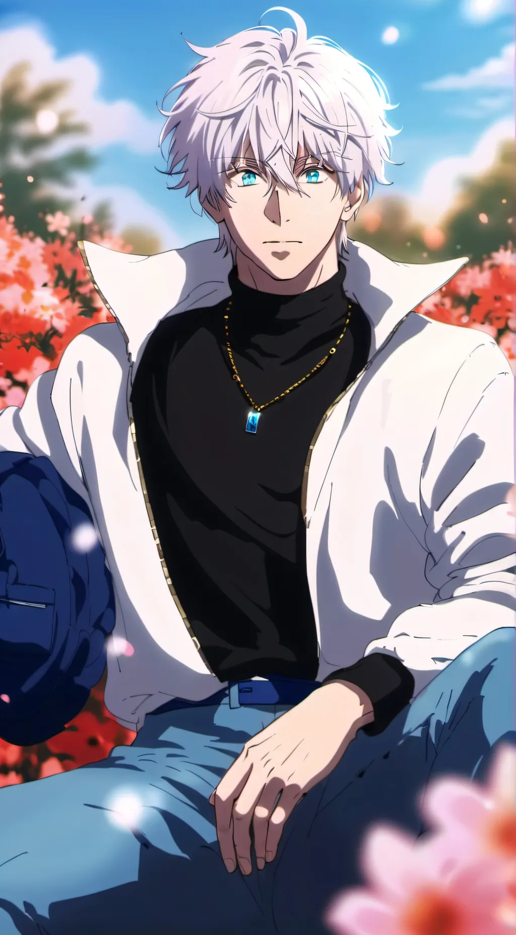 ai character: Satoru Gojo background