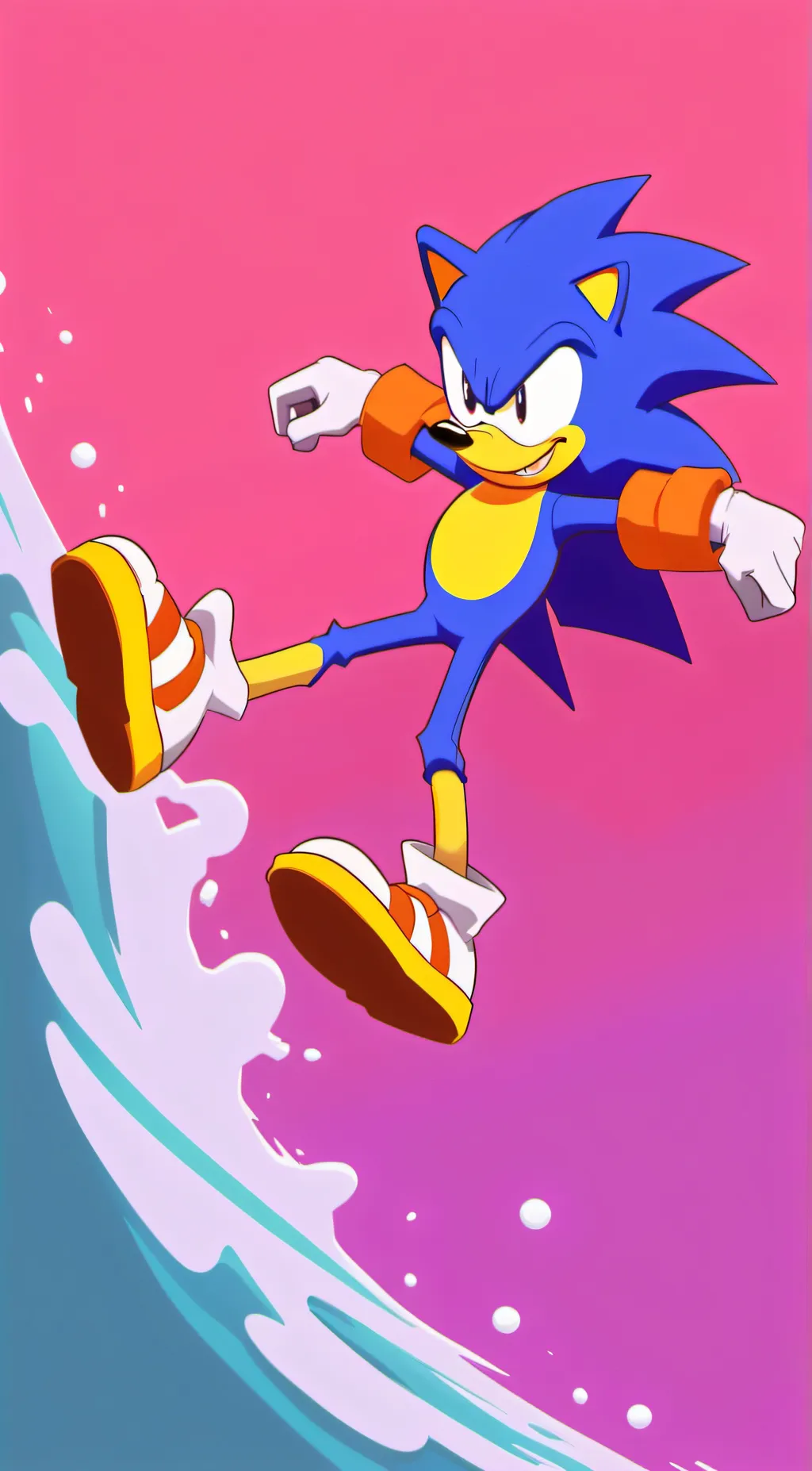ai character: SonicM2 WaterScene background