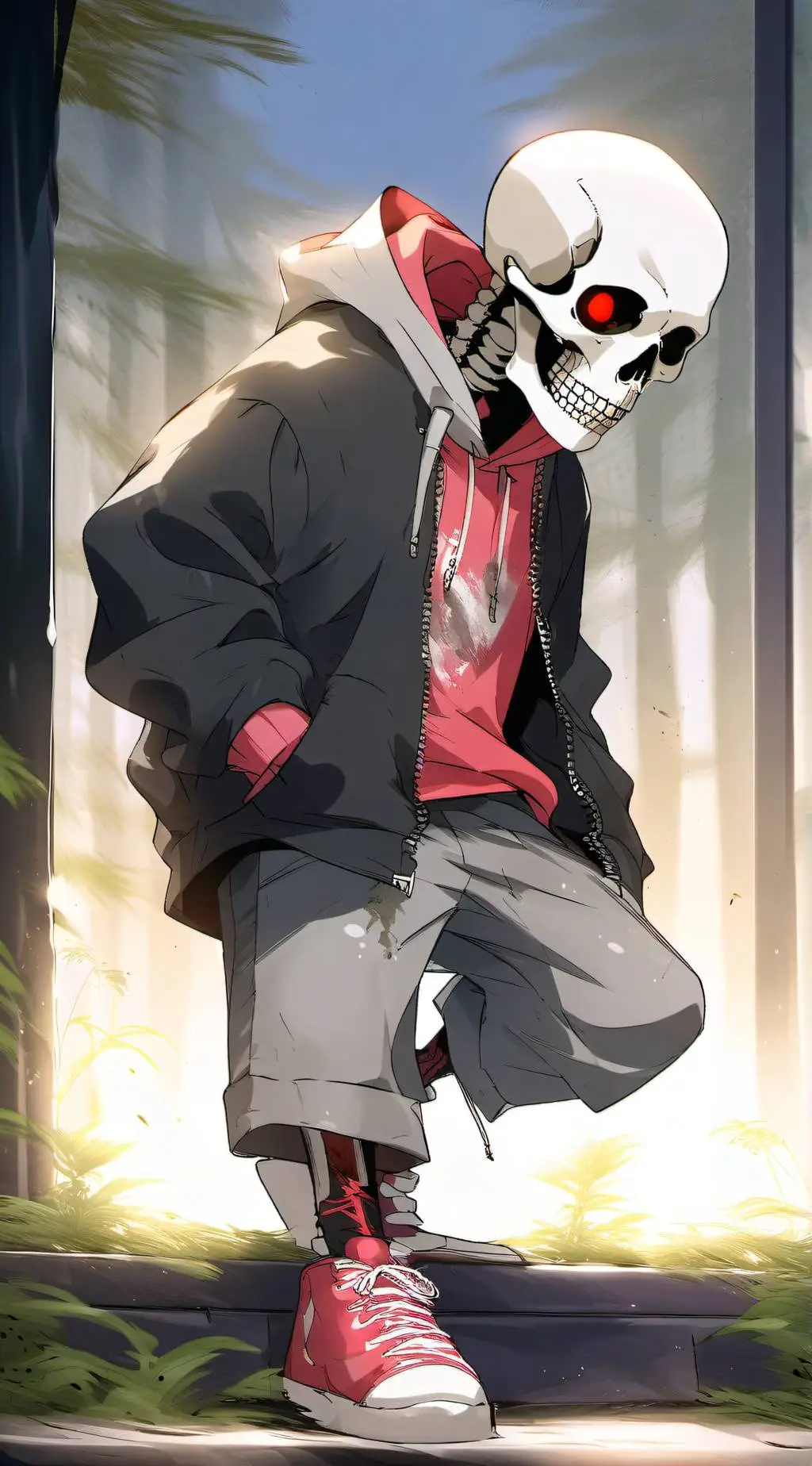 ai character: ExoTale sans background