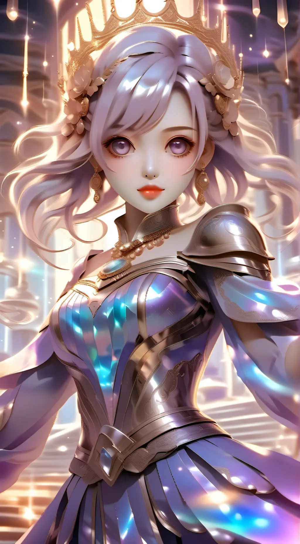 ai character: Moon beam background