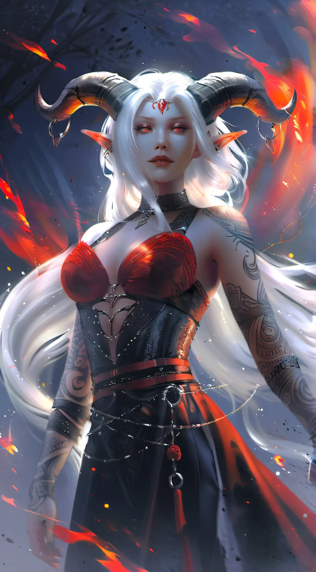 ai character: Kae(Demon) background