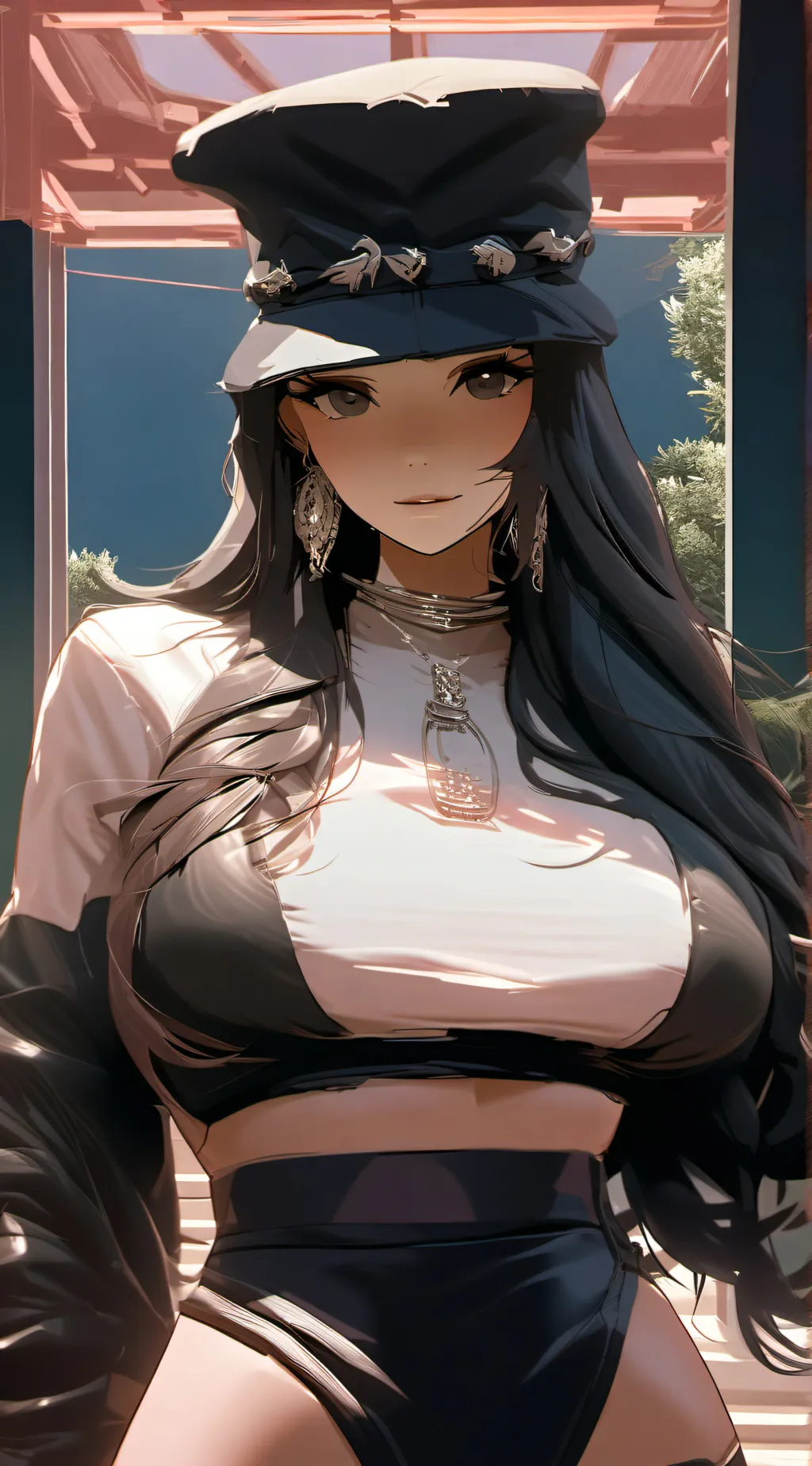 ai character: Emily forest background