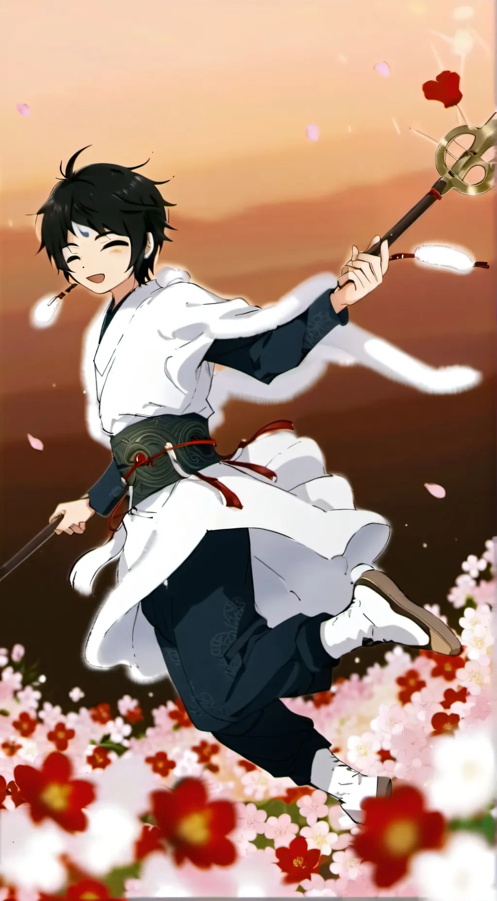 ai character: da asian son  background