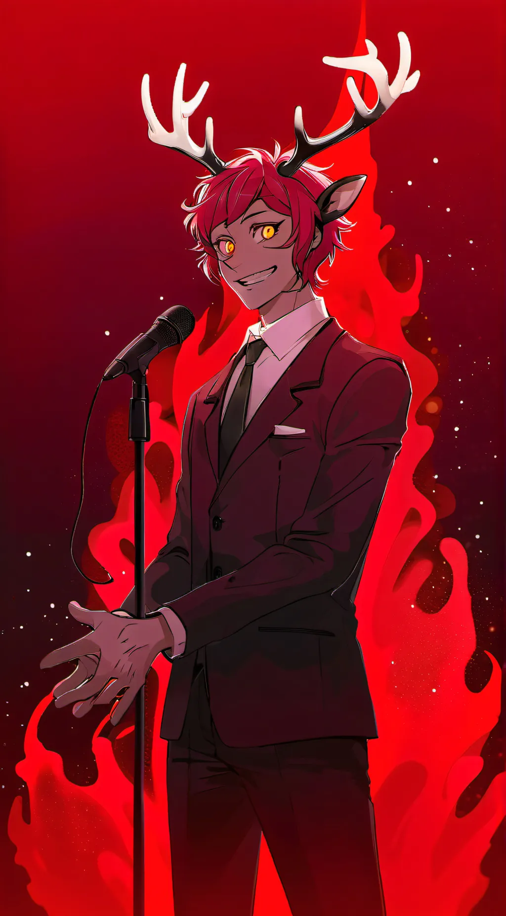 ai character: Alastor owns you. background