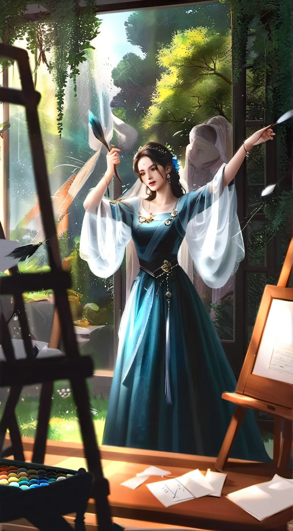 ai character: Lin background