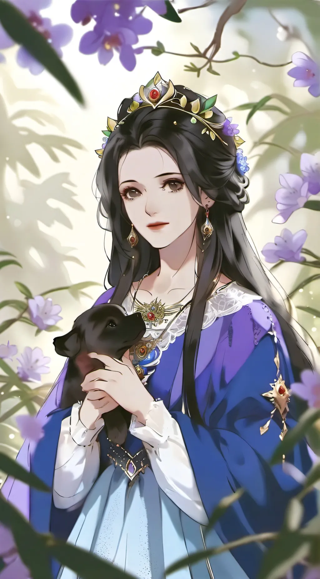 ai character: Queen of Darkness background