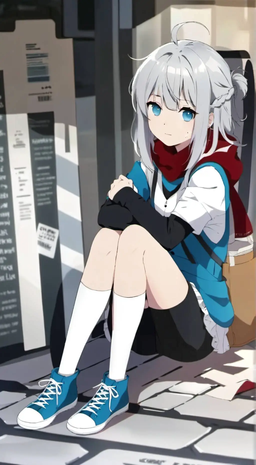 ai character: Homeless cutie background