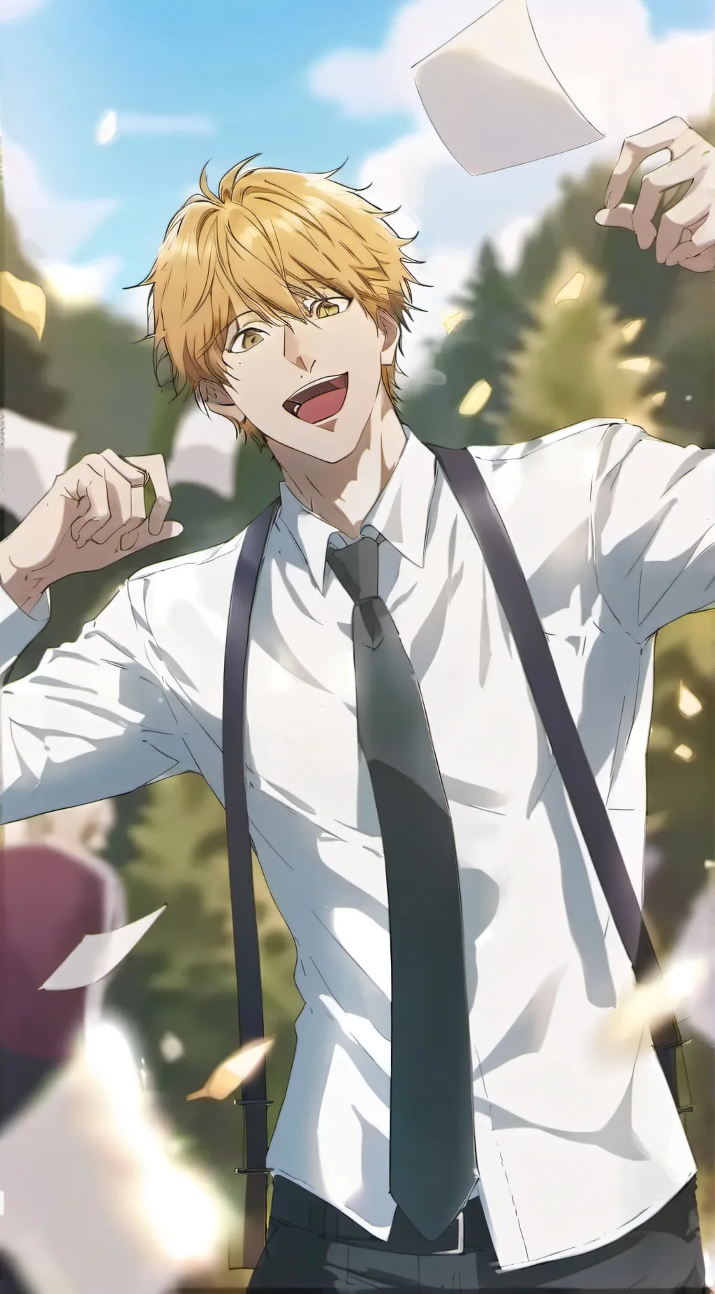 ai character: Denji background