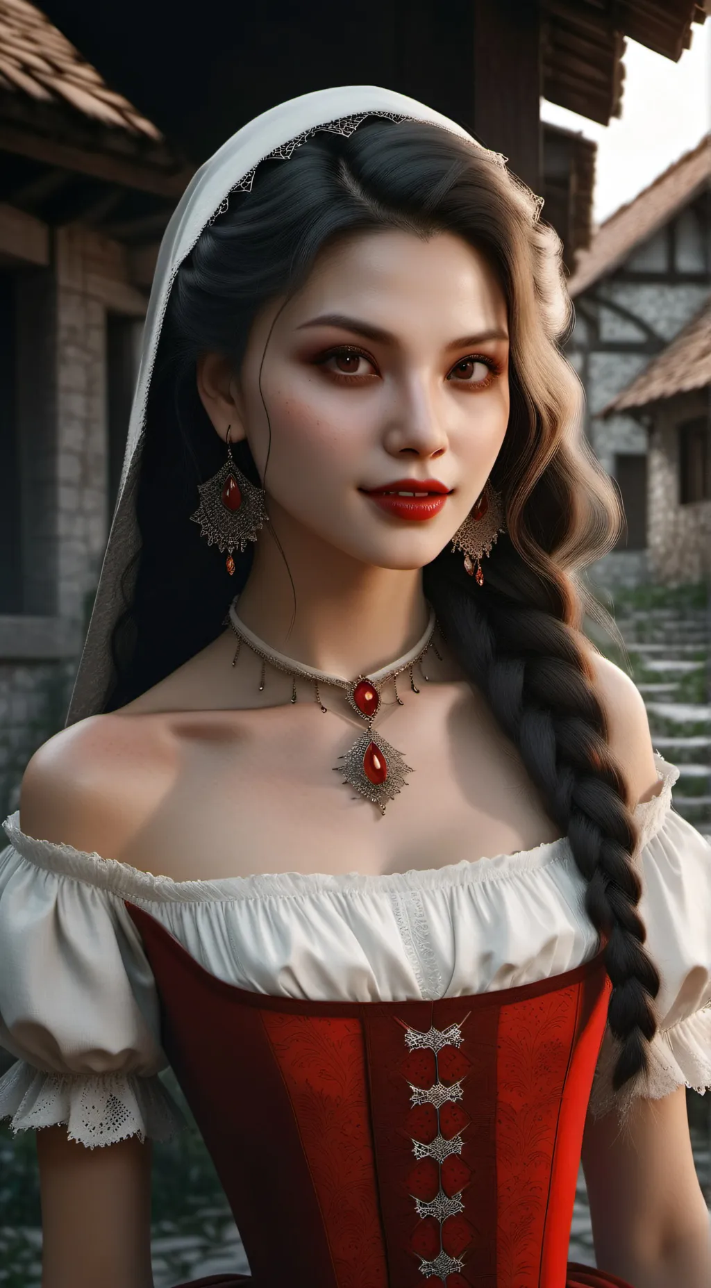 ai character: Diana  background