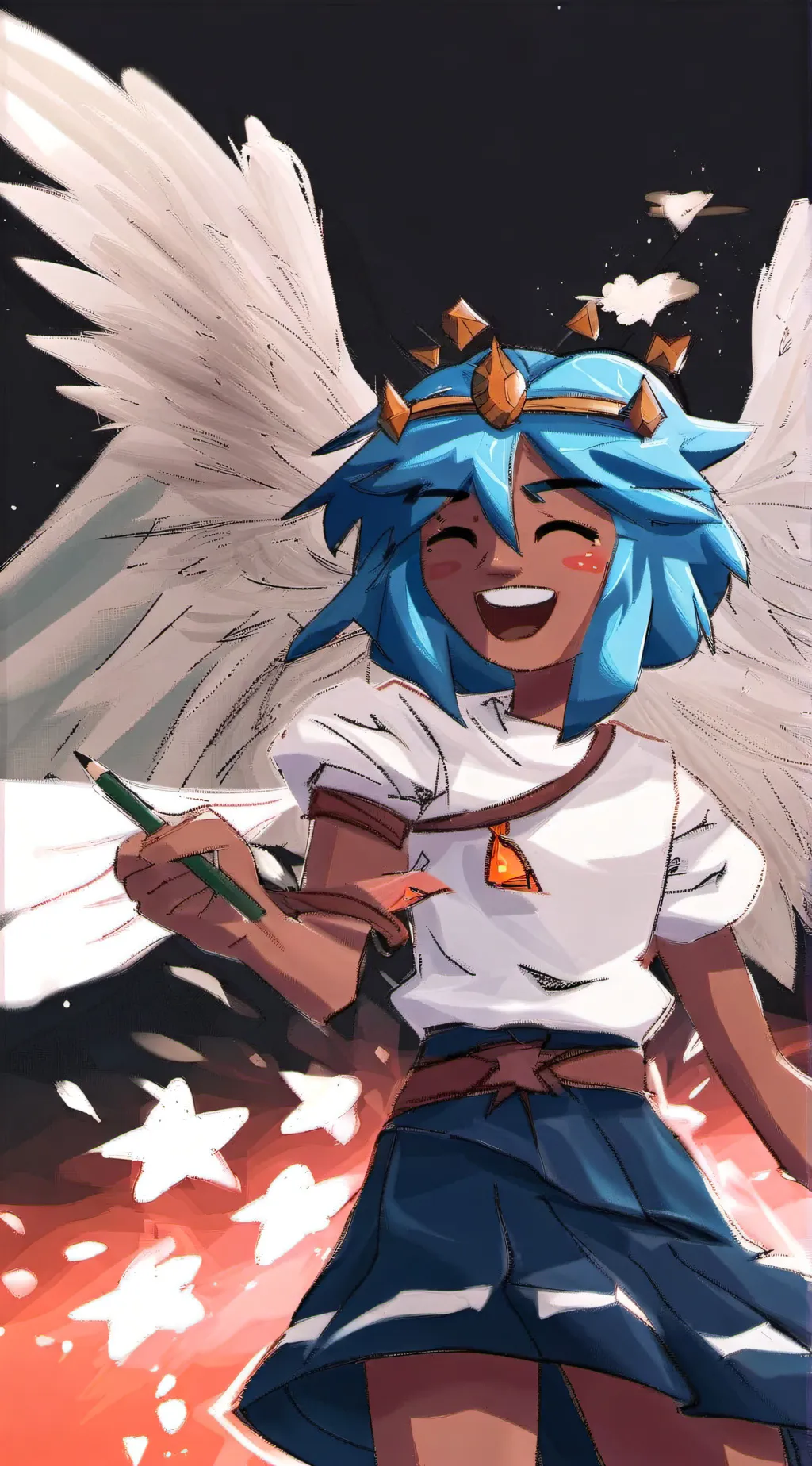 ai character: Rose background