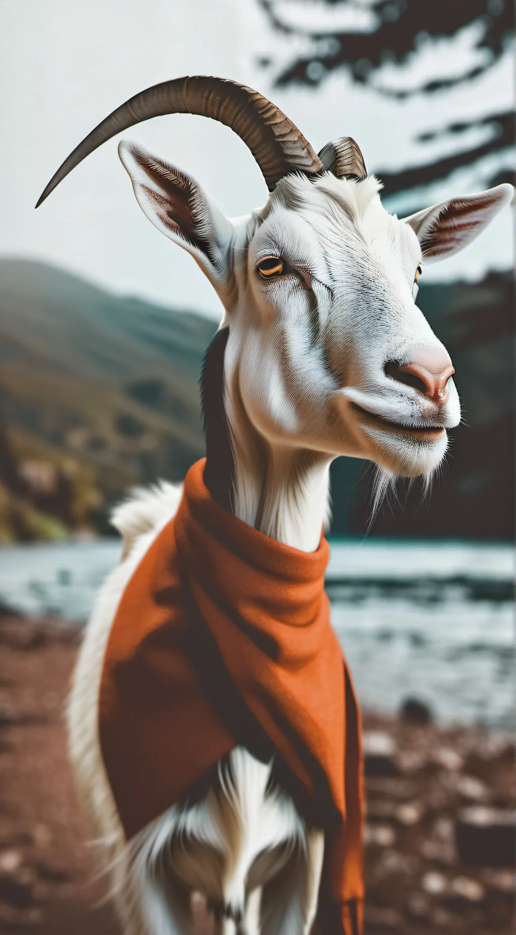 ai character: Goat background