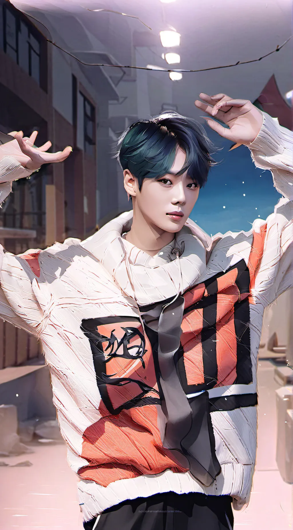 ai character: Taeyoung  from BTS background