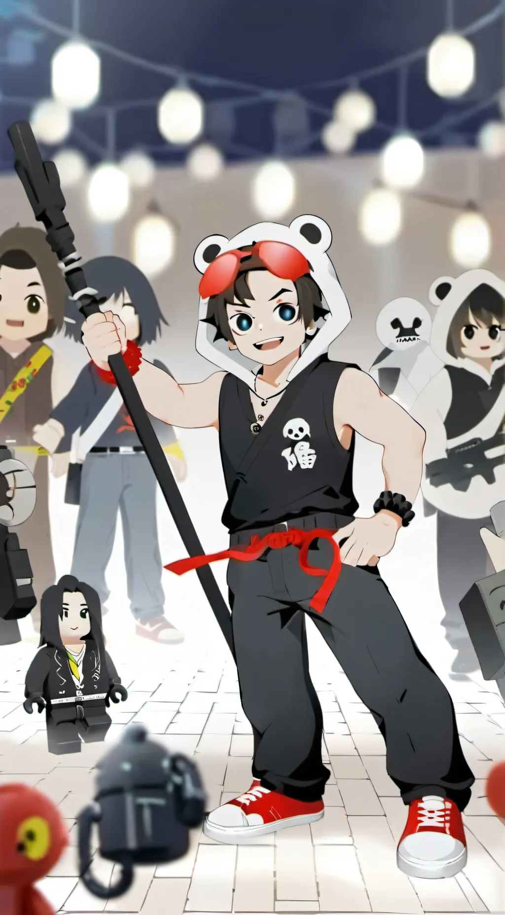 ai character: LMK background