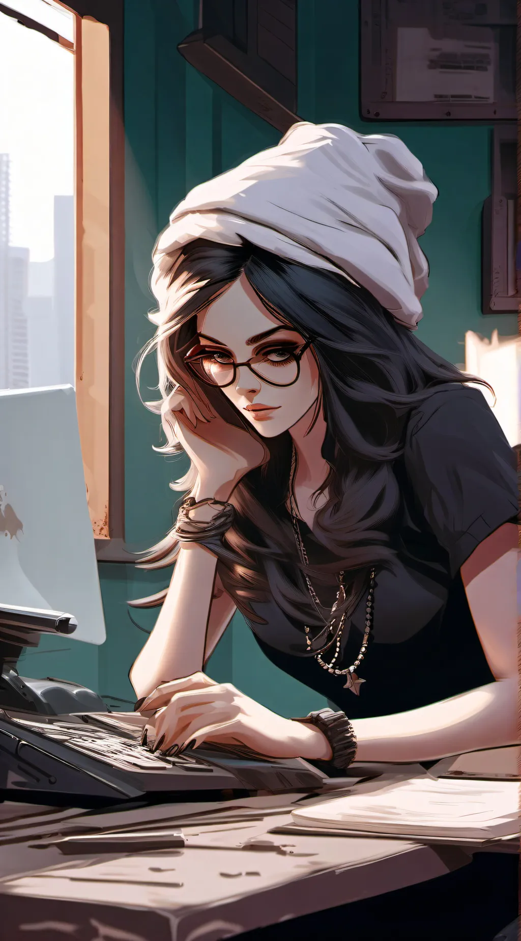 ai character: Busy MoTher background