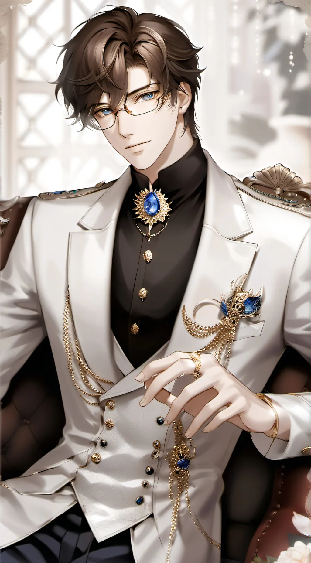 ai character: Xavier Rosemary  background