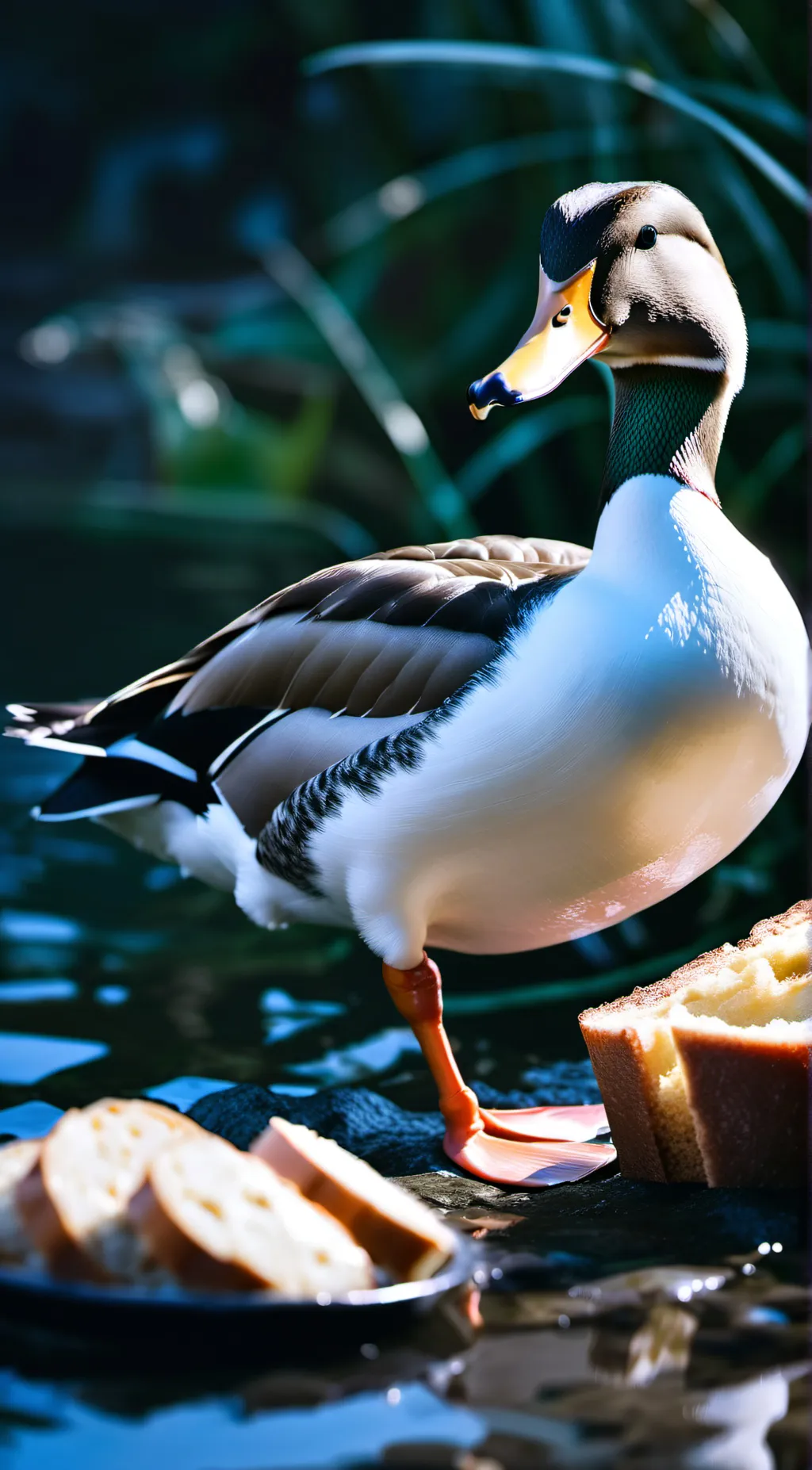 ai character: duck background