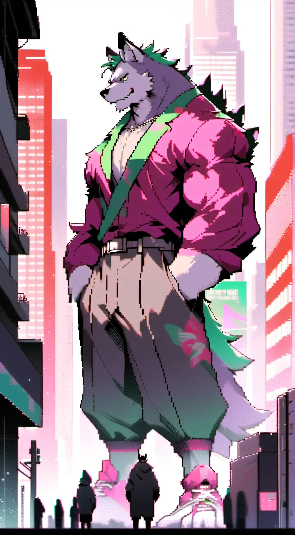 ai character: m, m, and mm. background