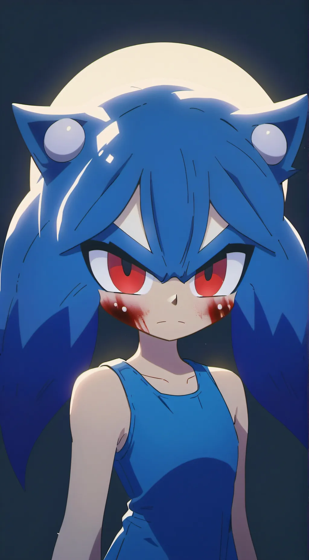 ai character: Sonic EXE Female background