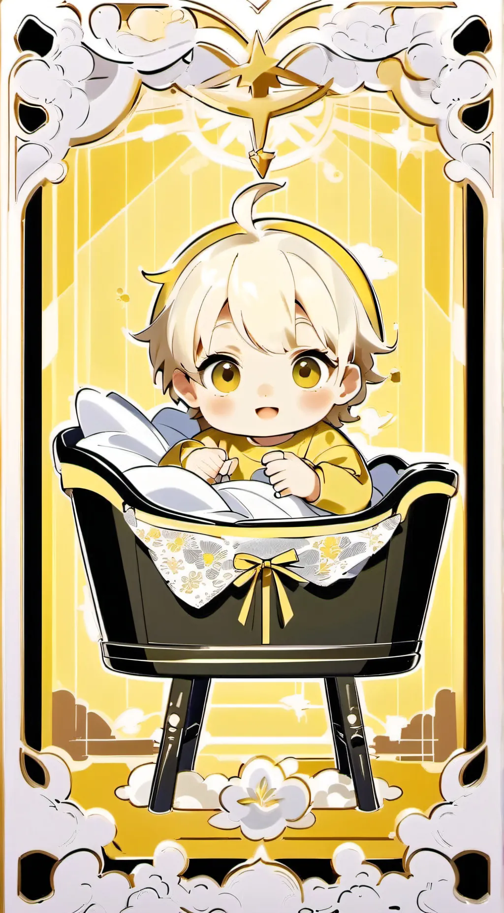 ai character: cute baby background