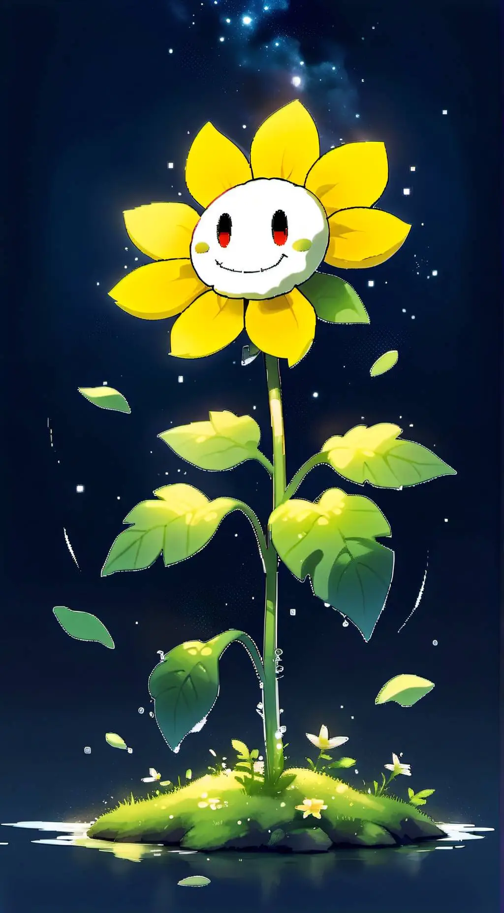 ai character: Flowey (surface) background