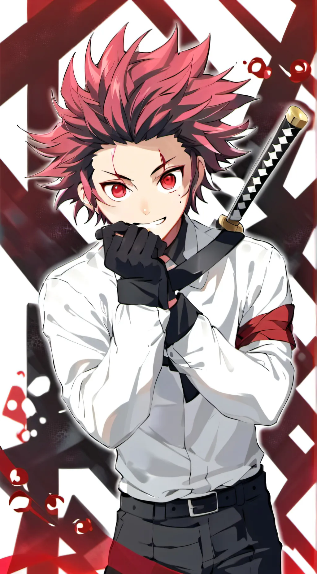 ai character: tanjiro background