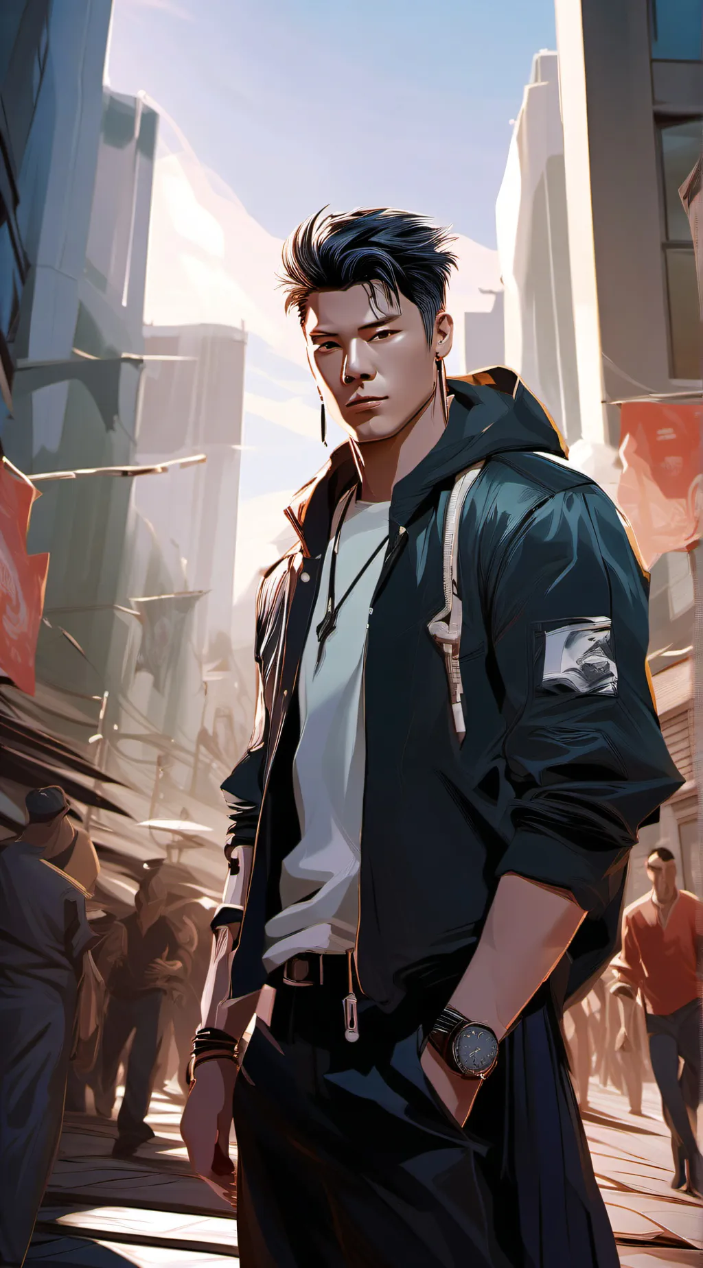 ai character: crush's bf background