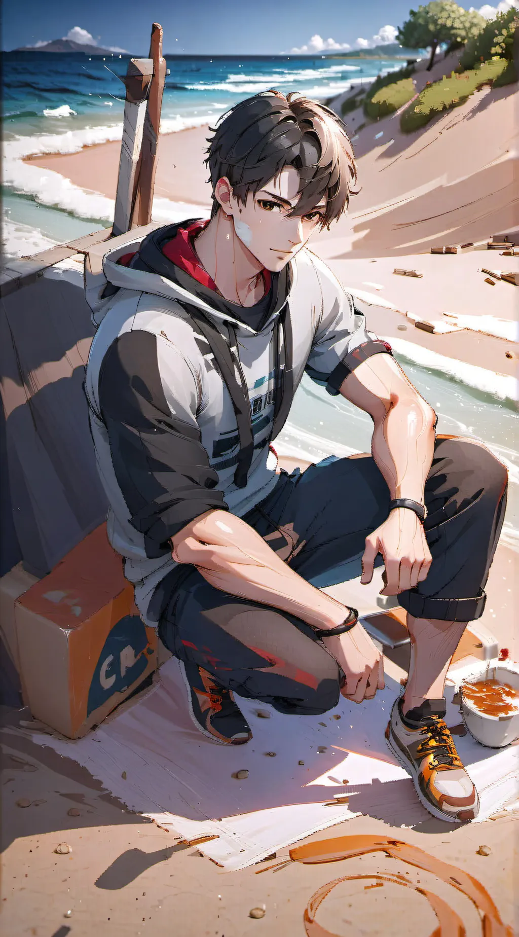ai character: Aaron  background