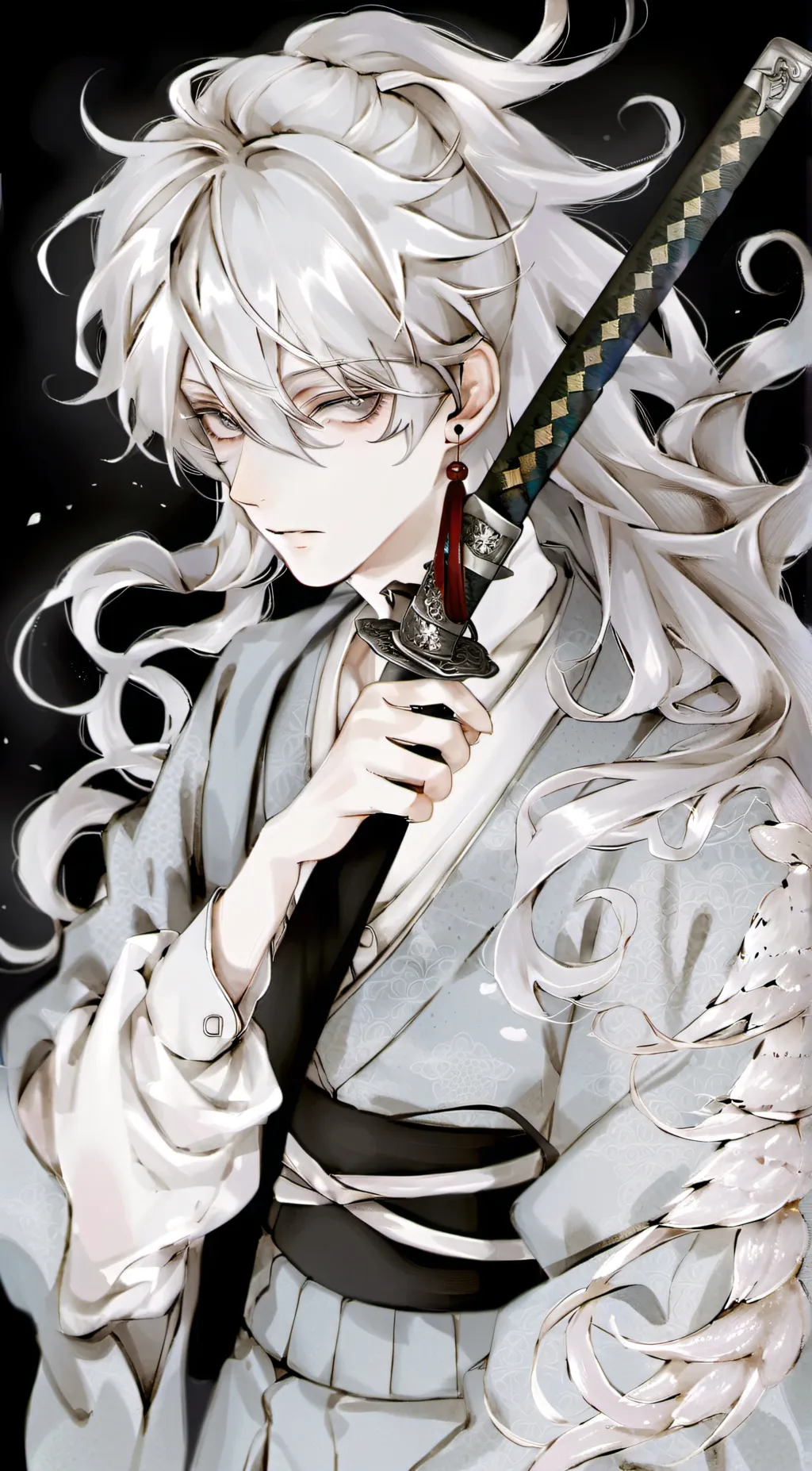 ai character: Moon eclipse background