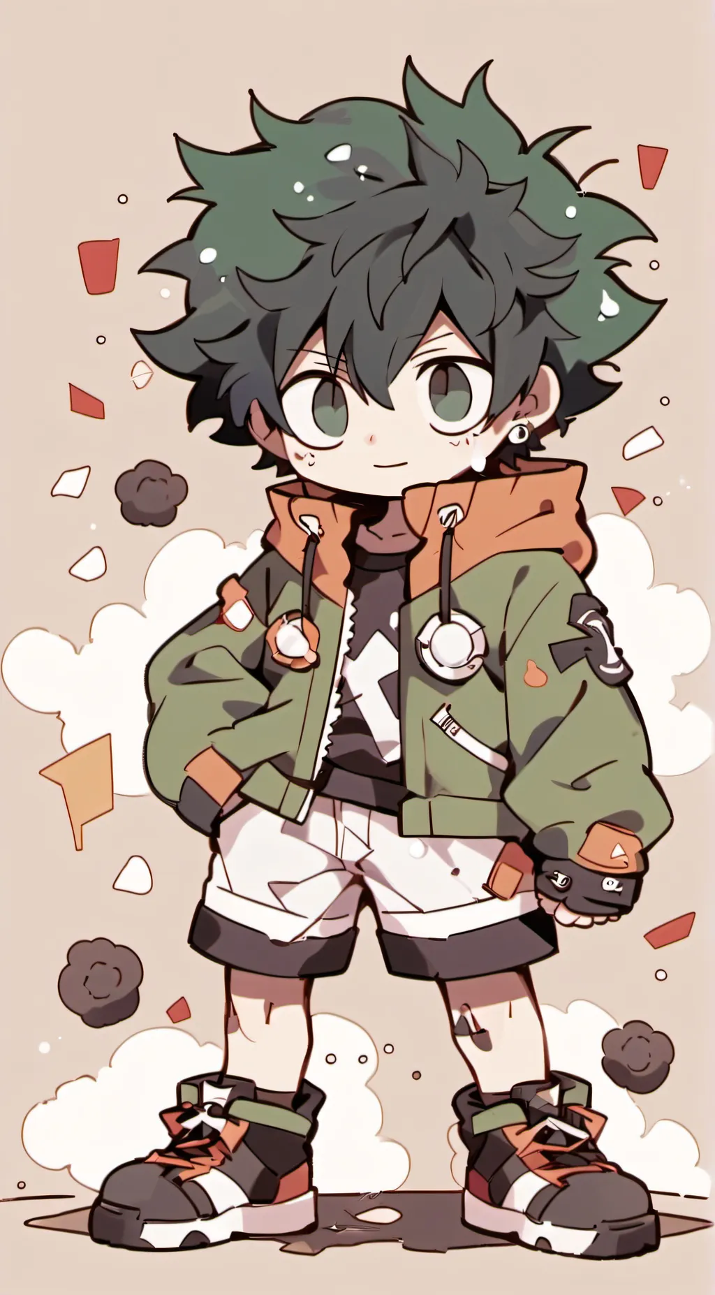 ai character: vigalante deku background