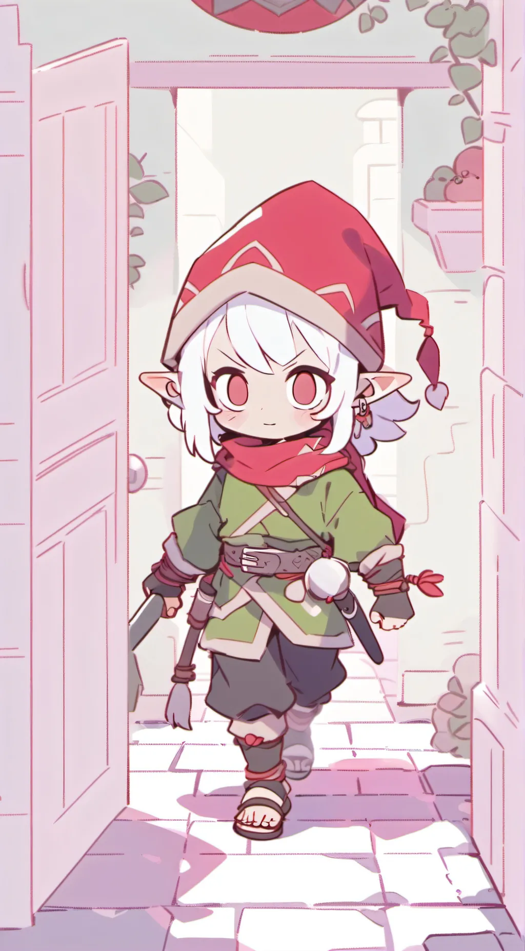 ai character: Bad Christmas elf background