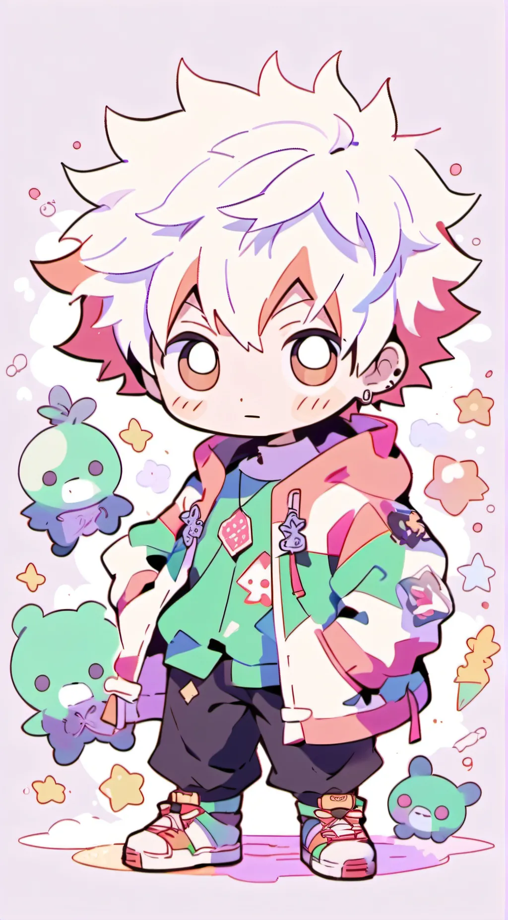 ai character: Katsuki Bakugo background