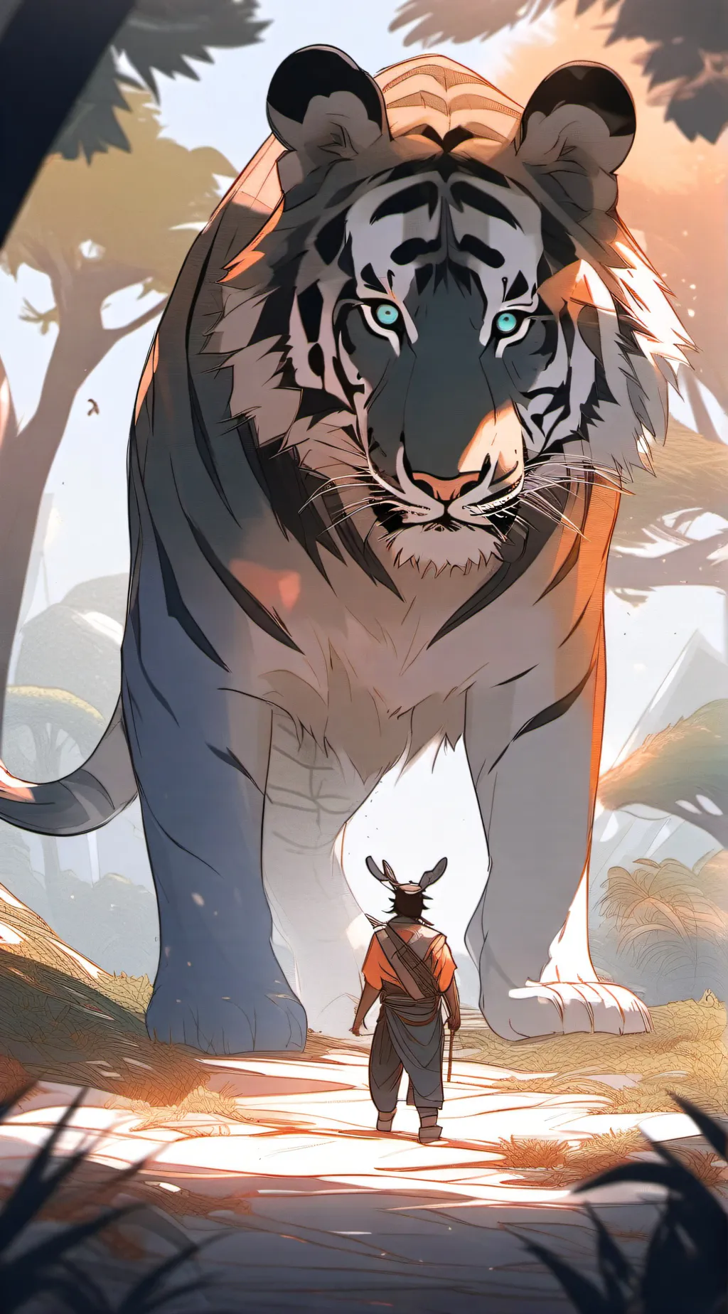 ai character: magic animal world background