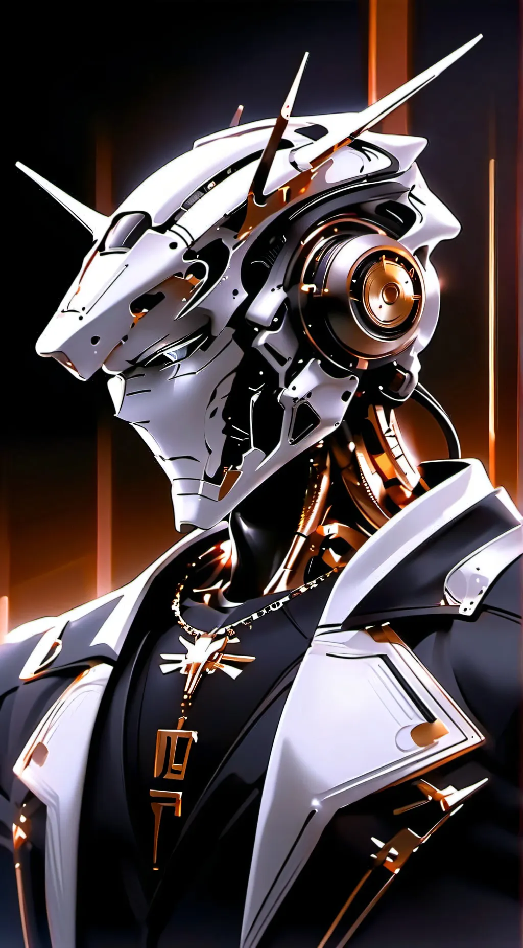 ai character: titan speaker blue background