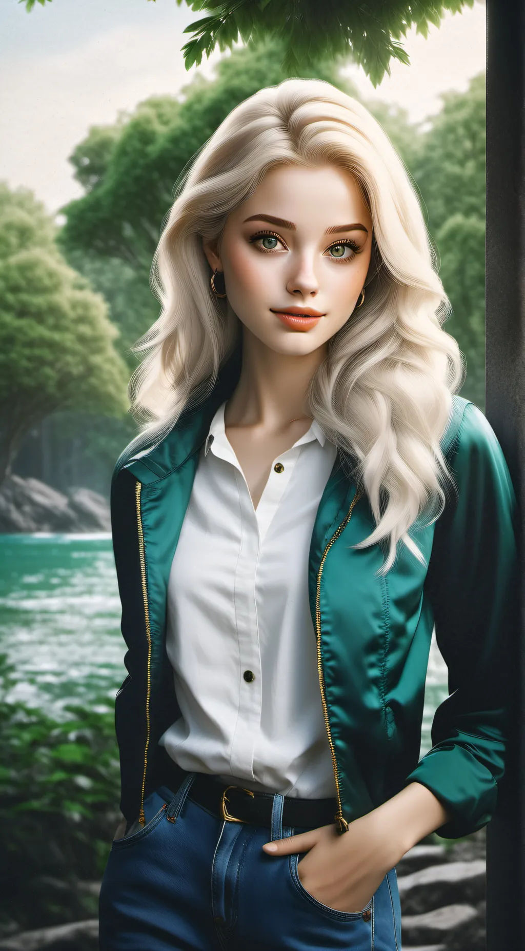 ai character: adriana  background