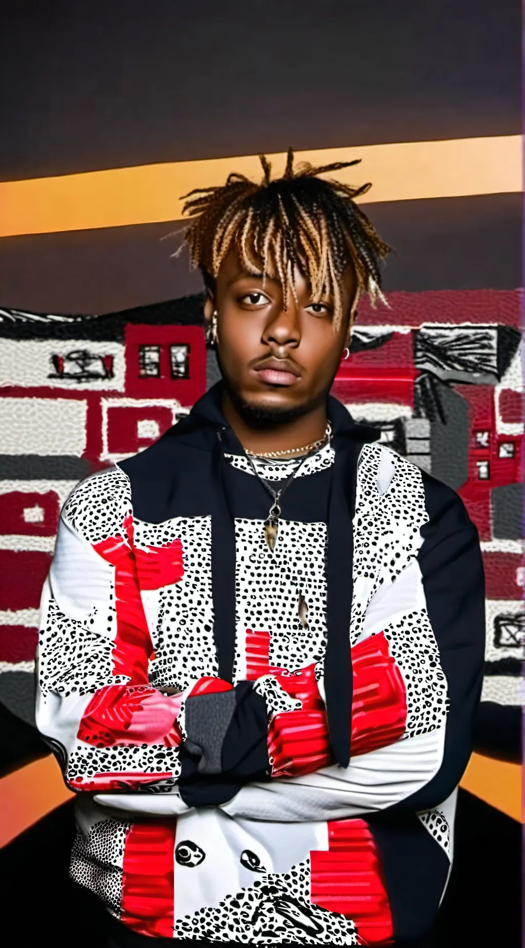 ai character: juice wrld background