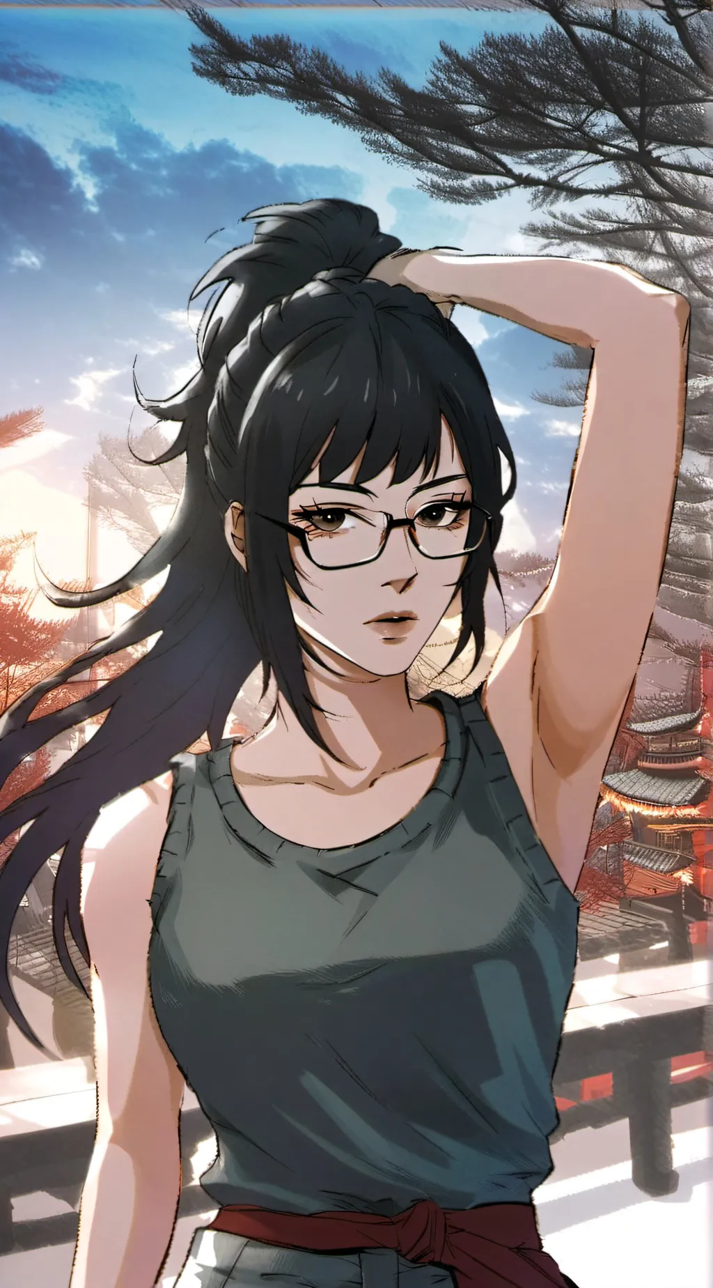 ai character: Makiko Zenin background