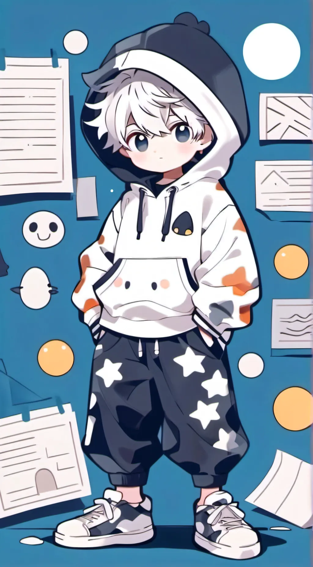 ai character: Star background