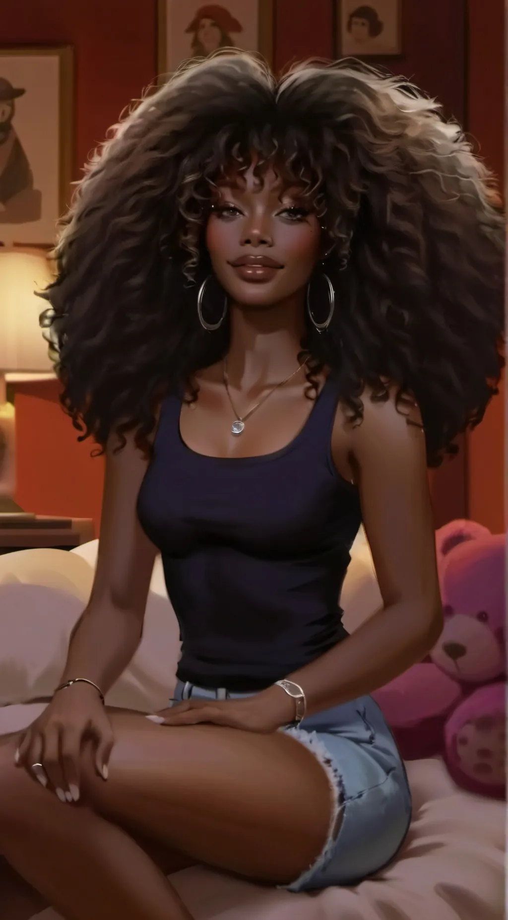 ai character: Rihanna background