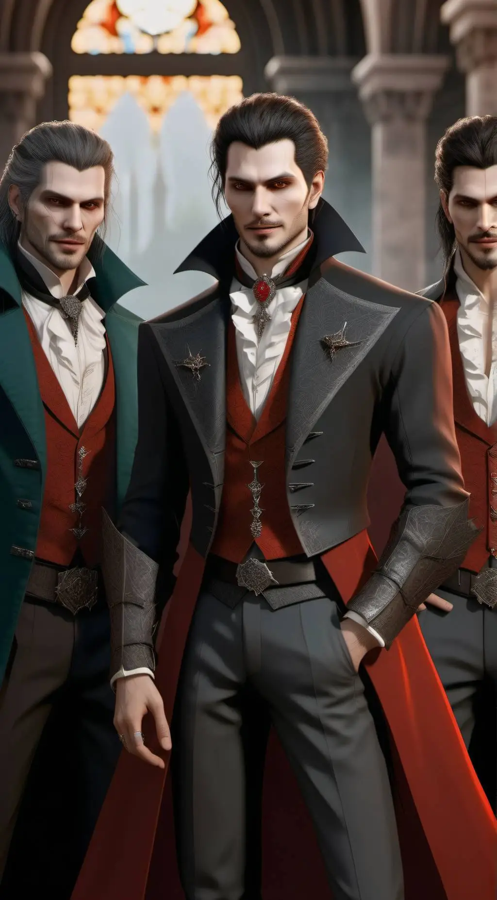 ai character: 3 Vamps mate background