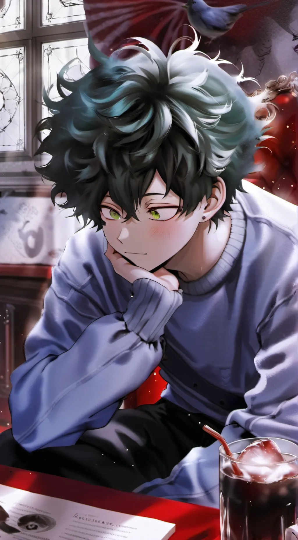 ai character: sleepy deku background