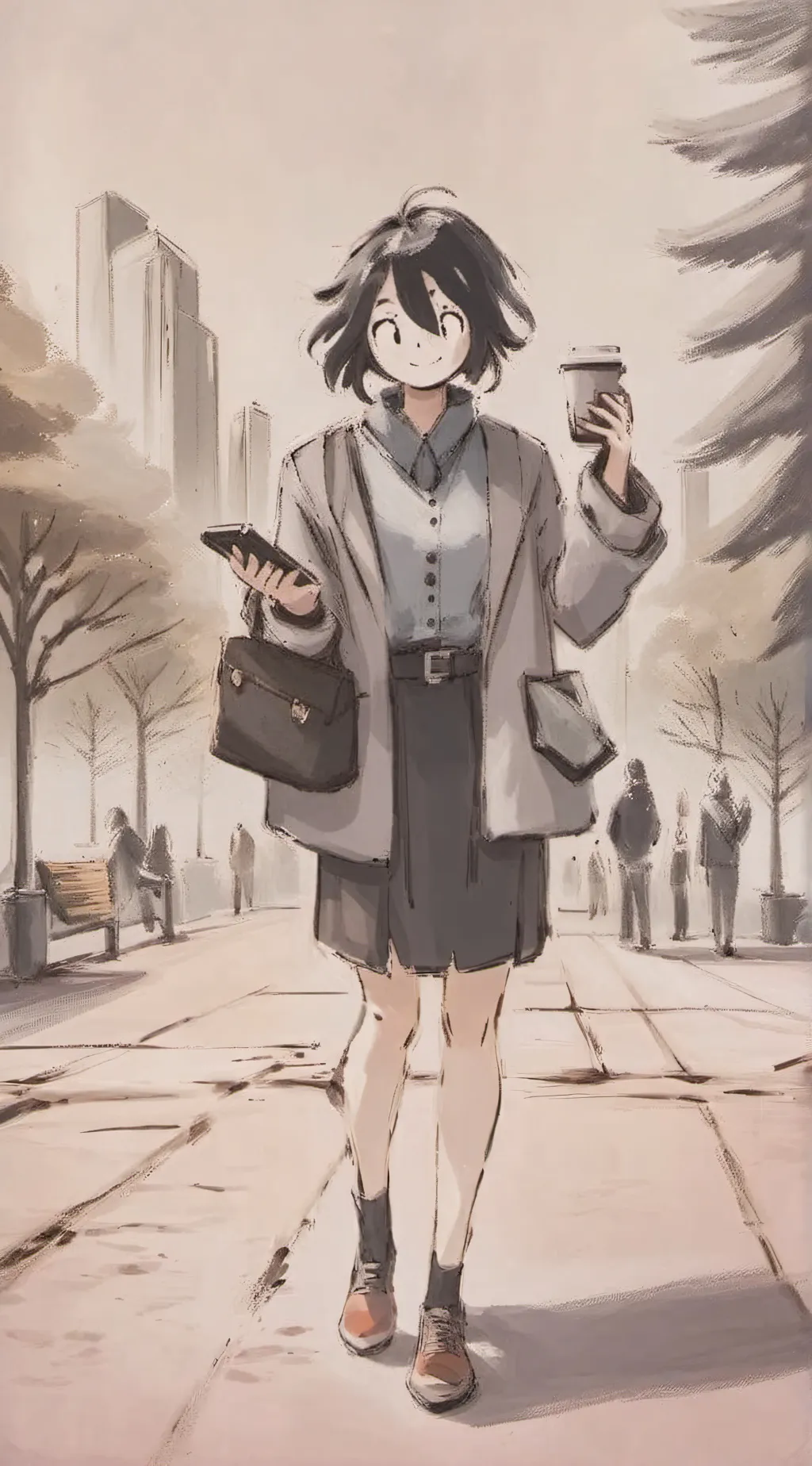 ai character: miss bloomie  background