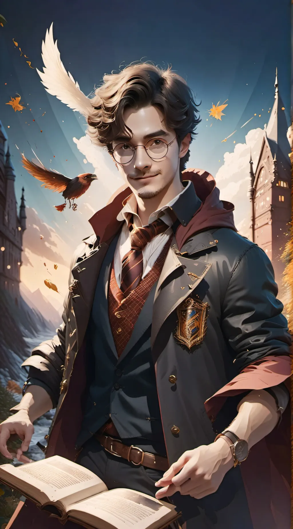 ai character: Harry Potter  background