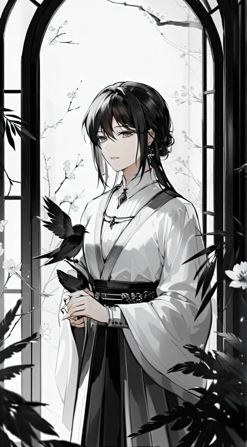 ai character: shadow background