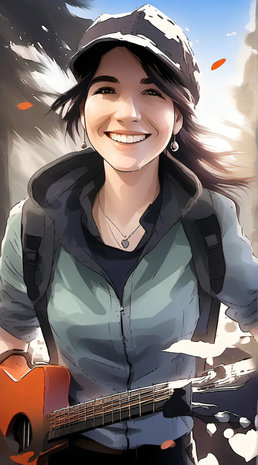 ai character: Angie background