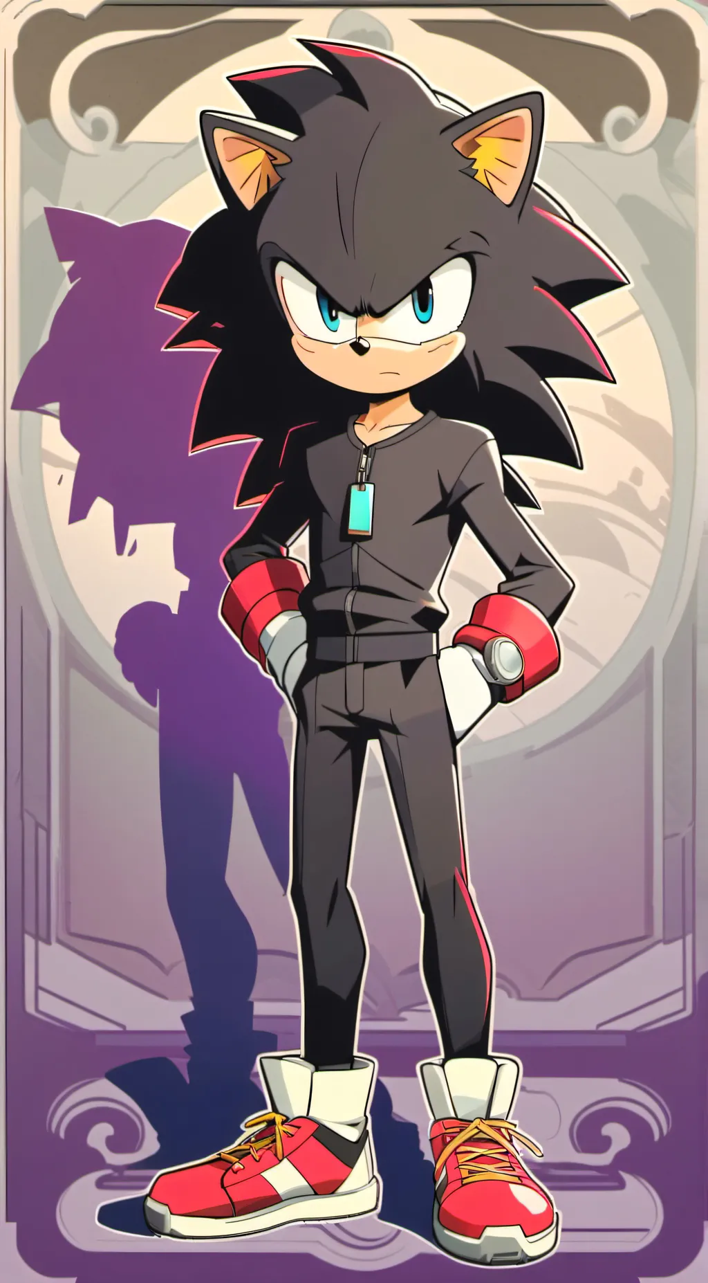 ai character: Sonadow!  background