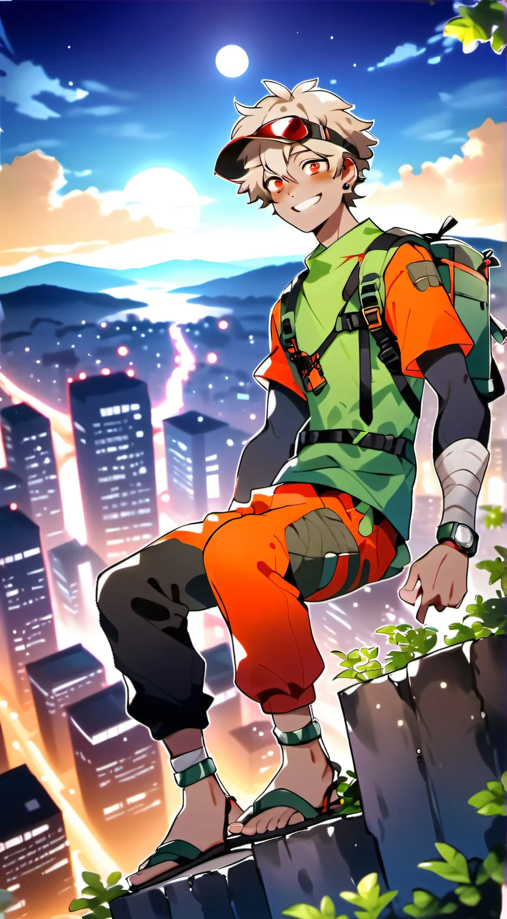 ai character: (rottmnt)mikey background