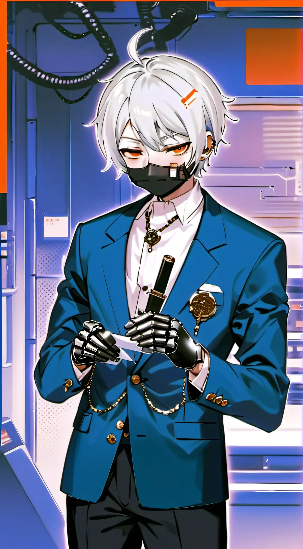 ai character: Mark background