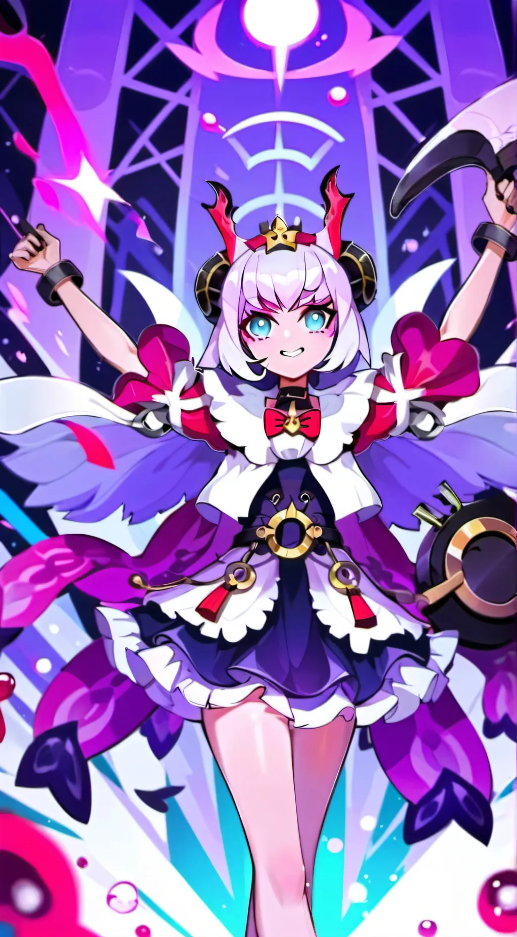 ai character: Monster never cry  background